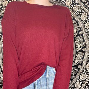 FOREVER 21 Waffle Long Sleeve Shirt